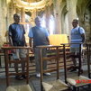 Naši bretónski priatelia Pierre, Michel a Yves nám nádherne zaspievali po bretónsky v katedrále v Dinan
