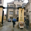 Telč, vstup do zámku.