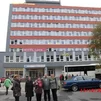 V Českých Buddějoviciach, pred naším hotelom